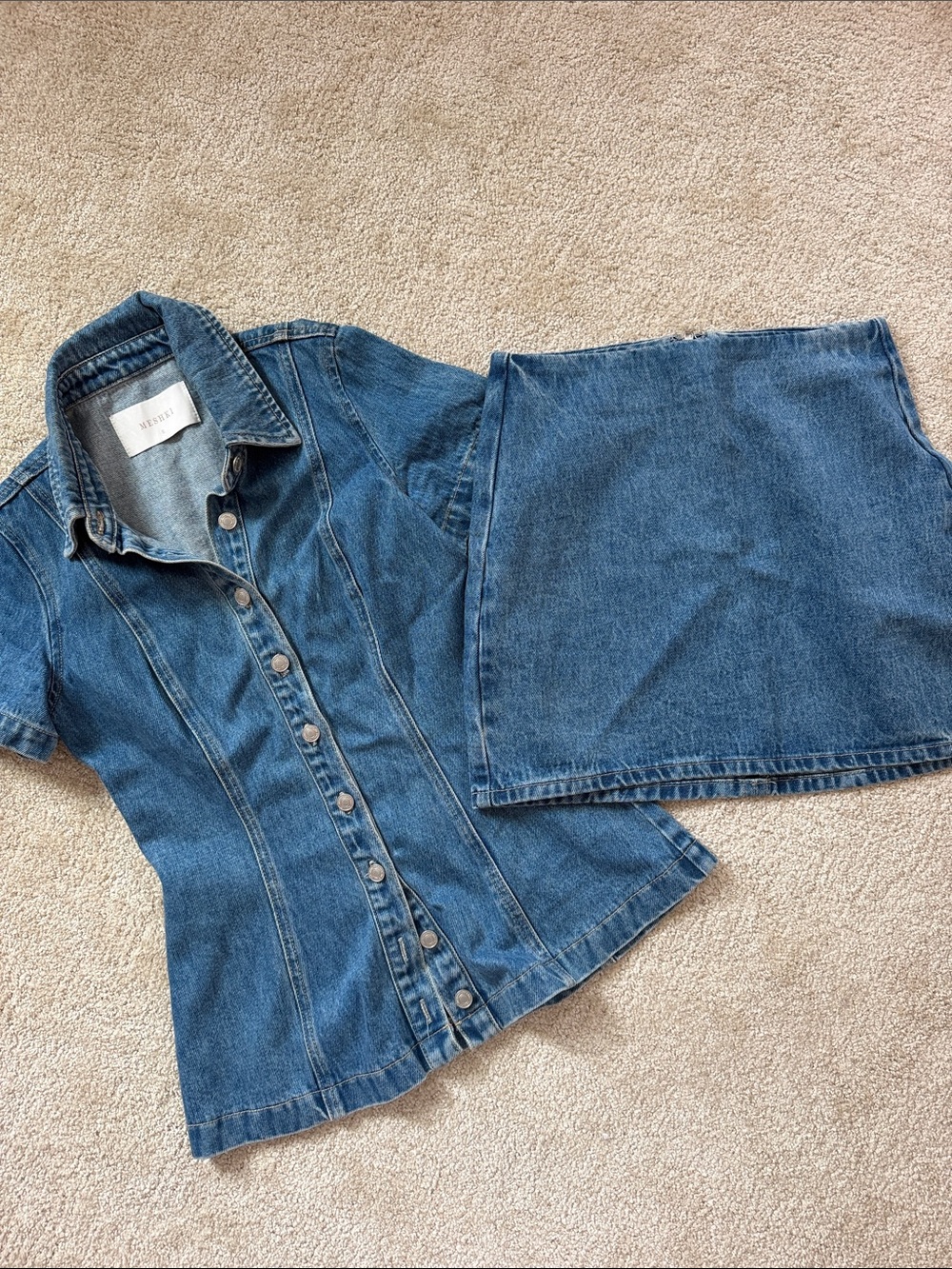 Meshki Matching Denim Set S/XS